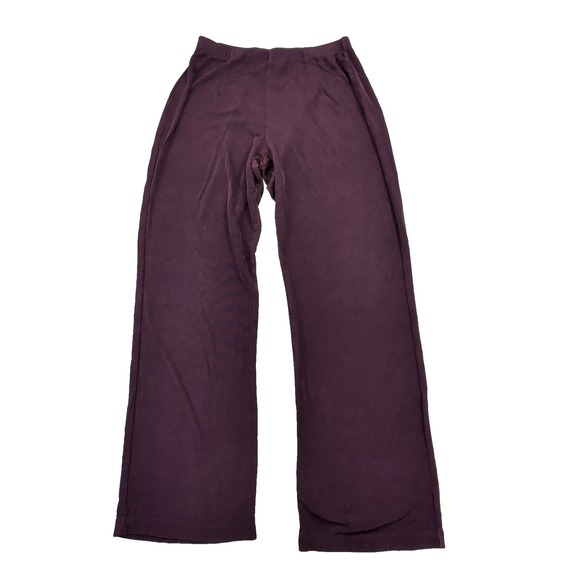 Chico's Pants - Chicos Travelers Pull On Pants Size 0 Small Short‎ Burgundy Stretch Slinky